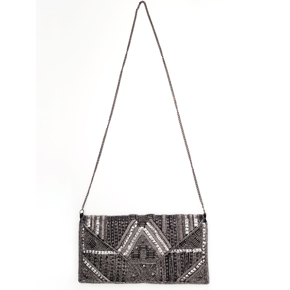 Ecote Handbags - Beaded Embellished Clutch/Shoulder Bag